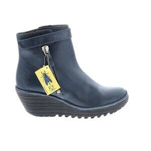 NWT Fly London Yava Ankle Boots EU 41 US 10/10.5 Gray Blue New MSRP$225